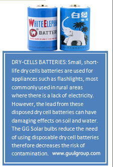 Guul Group Solar - Dry Cell batteries alternative